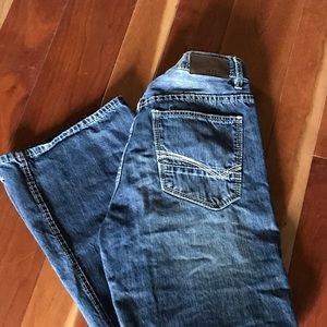 Reclaim buckle men's jeans